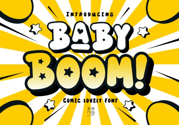 Baby Boom Font: A Playful Display Typeface for Bold Digital Branding
