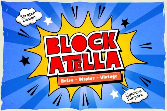 Block Atella: A Playful, Polished Display Font for Small Brands