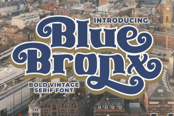 Blue Bronx: A Bold Display Font That Elevates Your Brand