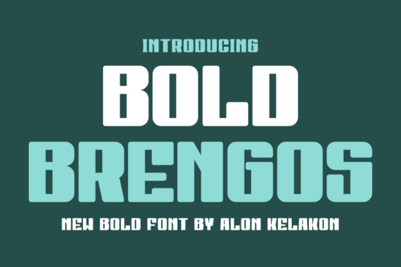 Bold Brengos: A Confident Display Font for Standout Branding