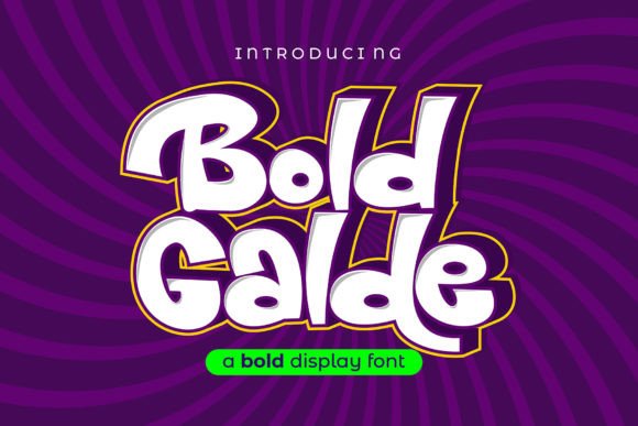 Bold Galde: A Playful Display Font for Editorial Charm