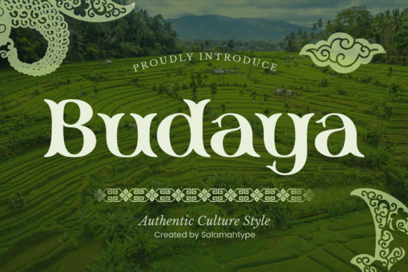 Budaya: A Display Font with Quiet Traditional Charm