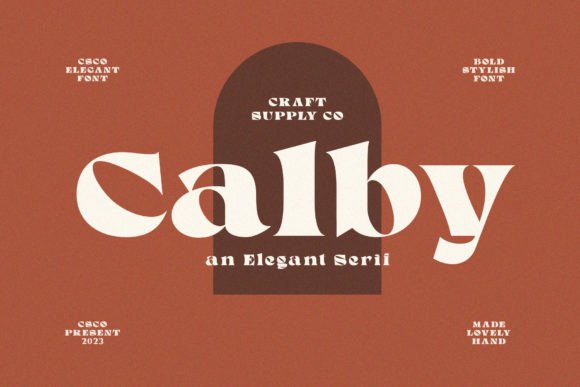 Calby: A Refined Serif Display Font for Modern Marketing