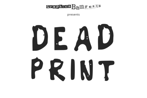 Dead Print Regular: A Bold, Fun Display Font for Real Branding Work