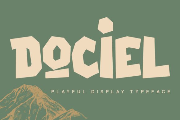 Dociel: A Playful Display Font That Stops Scrollers