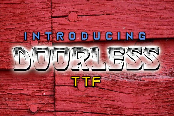 Doorless: A Retro Display Font That Strengthens Your Brand