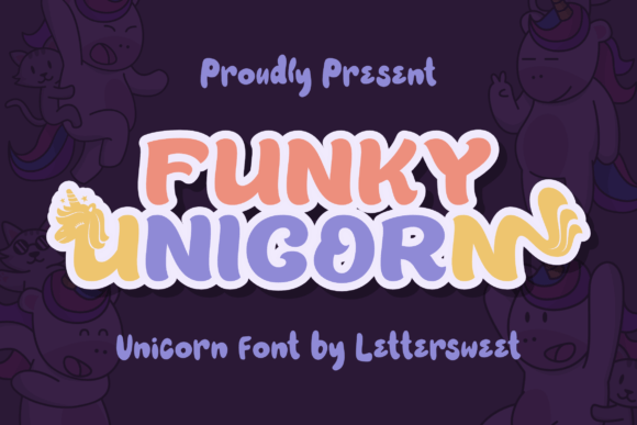 Funky Unicorn: A Playful Display Font for Digital Branding
