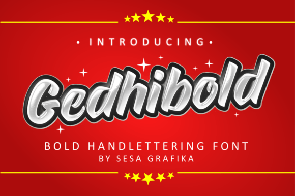 Gedhibold: A Retro Groovy Display Font for Digital Branding