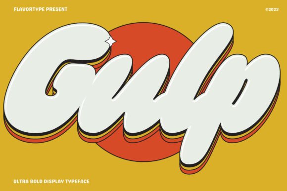 Gulp: A Chunky Display Font That Grabs Attention