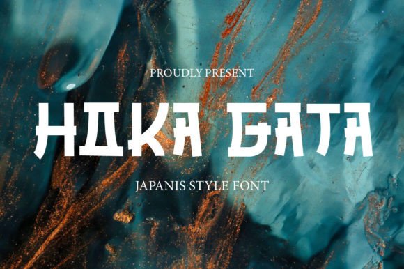 Hoka Gata Font: Elegant Japanese Display Typeface for Crafters
