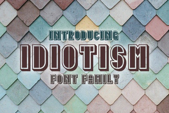 Idiotism: A Geometric Display Font That Just Works