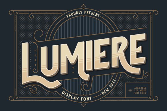 Lumiere: A Playful Display Font That Lifts Digital Headlines
