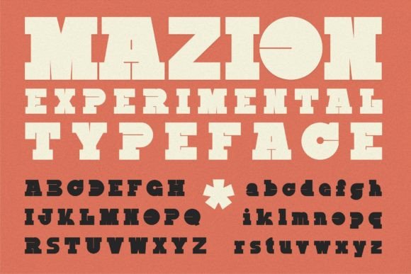 Mazion: A Bold, Geometric Typeface for Editorial Impact