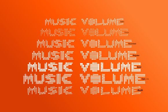Music Volume: A Bold Display Font for Digital Branding
