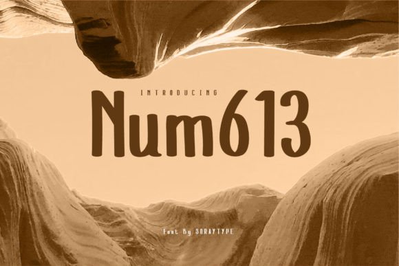 Num613: A Handmade Display Font for Editorial Warmth