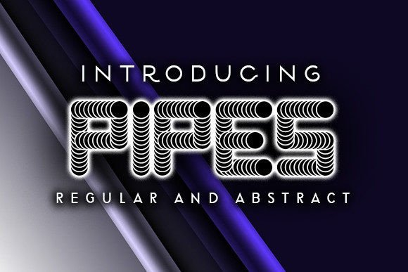 Pipes Font: A Bold Display Typeface for Digital Design