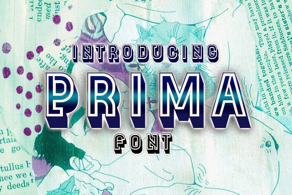 Prima: A Modern 3D Typeface That Strengthens Your Brand