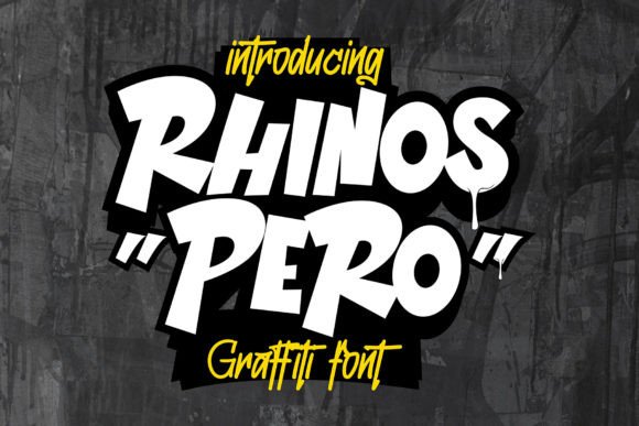 Rhinos Pero: A Playful Display Font for Bold Digital Identity