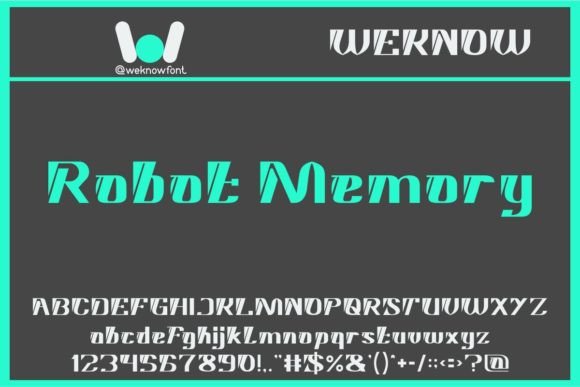 Robot Memory: A Display Font for Bold Editorial Identity