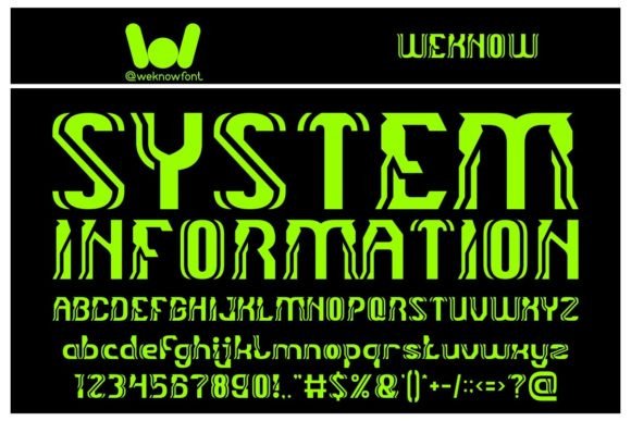 System Information: A Techno-Sci-Fi Display Font with Editorial Clarity
